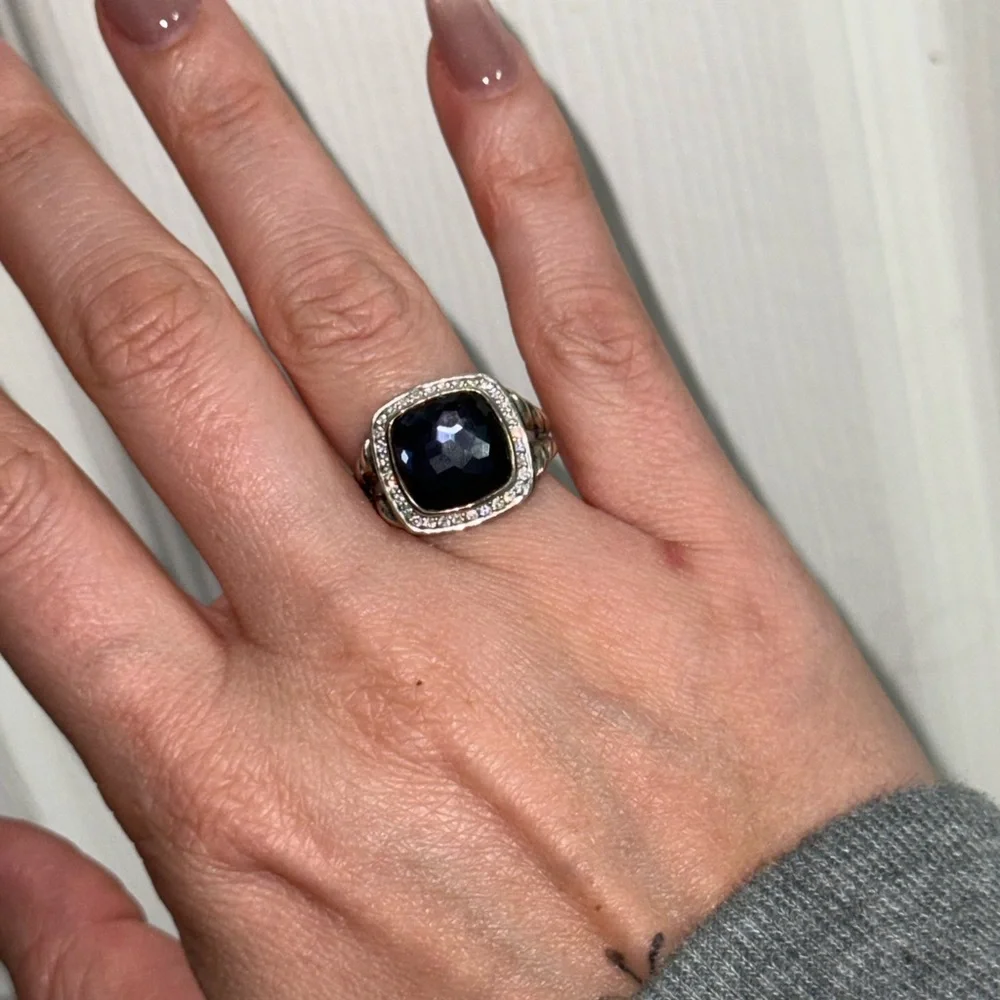 David Yurman Albion 11mm ring BLACK ORCHID - Picture 5 of 8